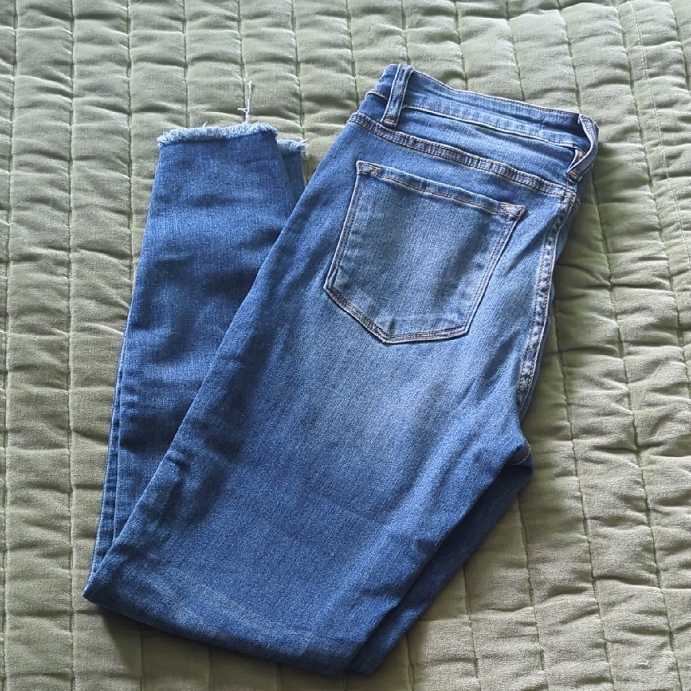 KanCan Blue Ankle Cropped Jeans